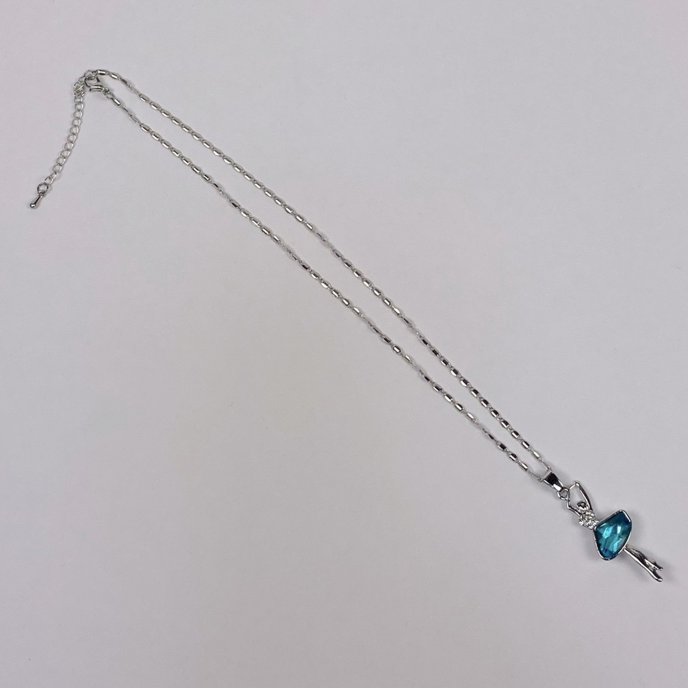 🆕 *Rare* Swan Lake Ballet Dancer Pendant Crystal Necklace - Picture 6 of 15